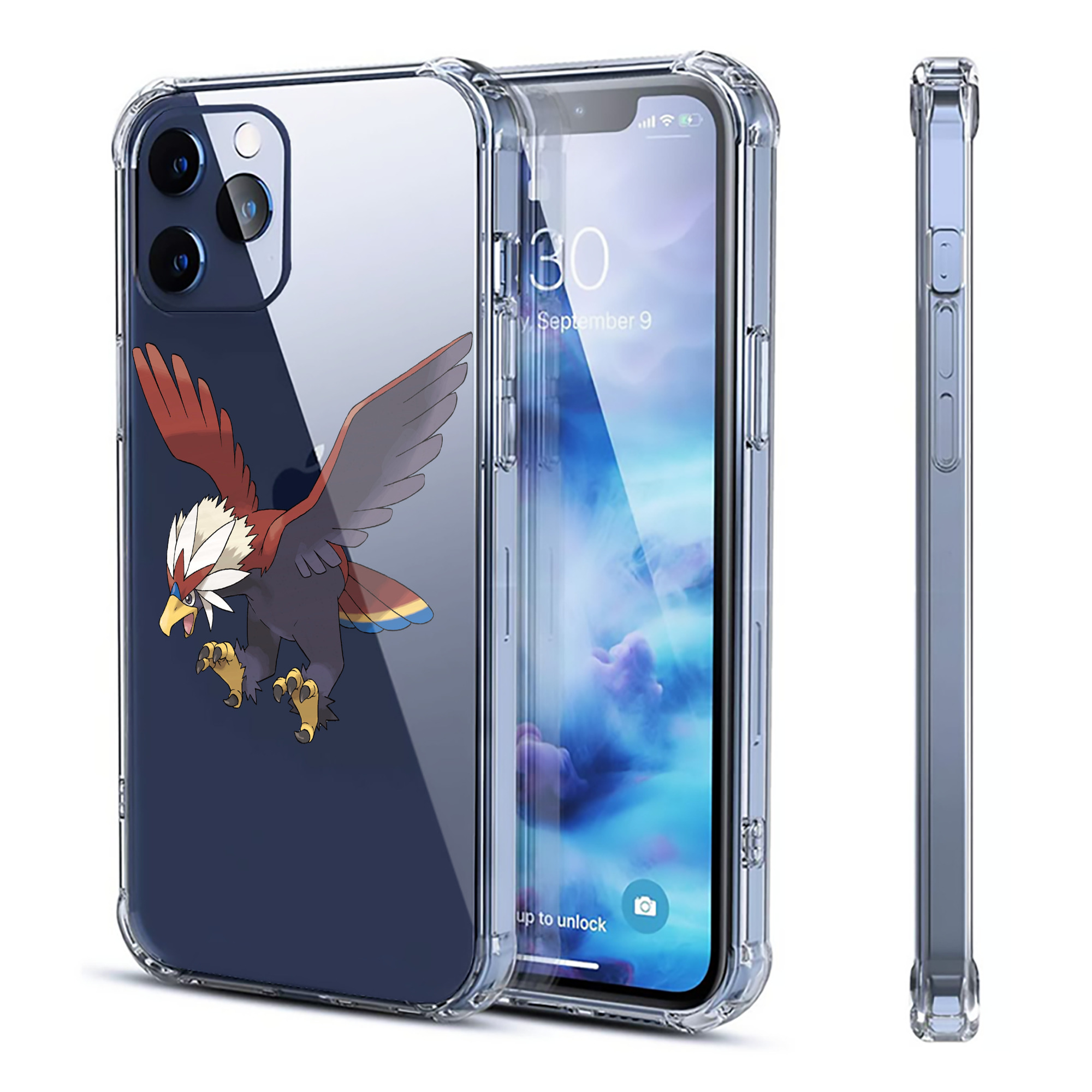 （画像用） ポケットモンスター Pokémon 【iPhone 12シリーズ対応】透明スマホケース（クリアソフトケース）